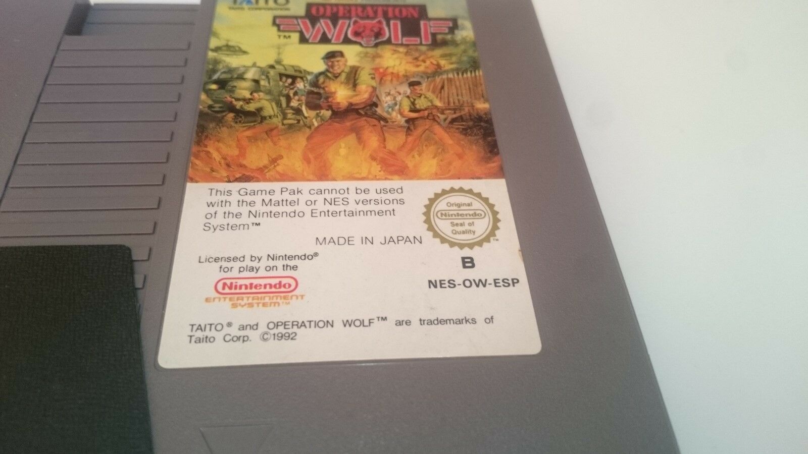 Operation Wolf NES UNBOXED (PAL B)