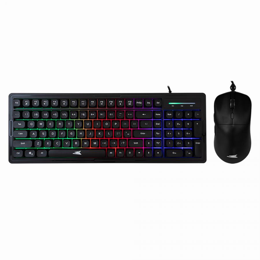 BARACUDA GAMING COMBO KEYBOARD AND MOUSE BGC-012 ORCA BLACK