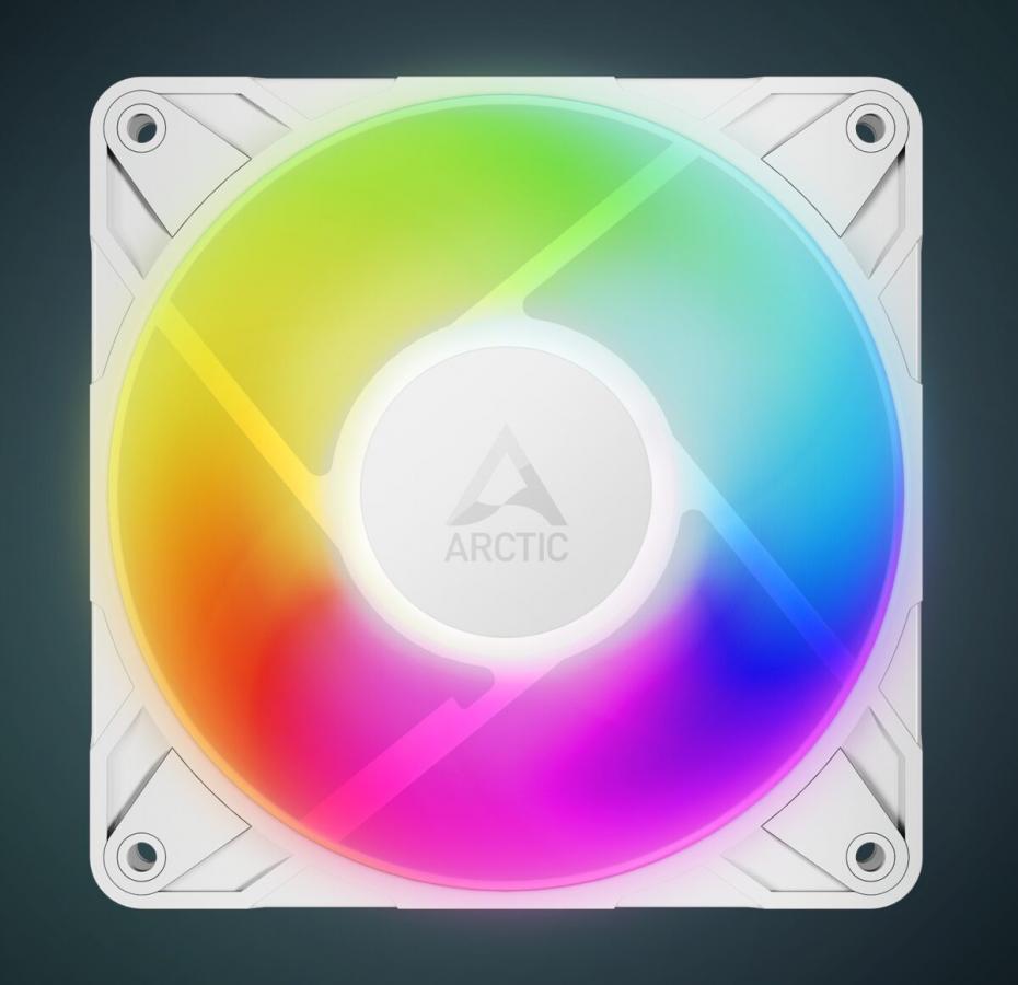 Arctic P12 Pro A-RGB(White)  - PWM 120mm Case Fan - fluid dynamic bearing - max 3000 RPM - PWM regul