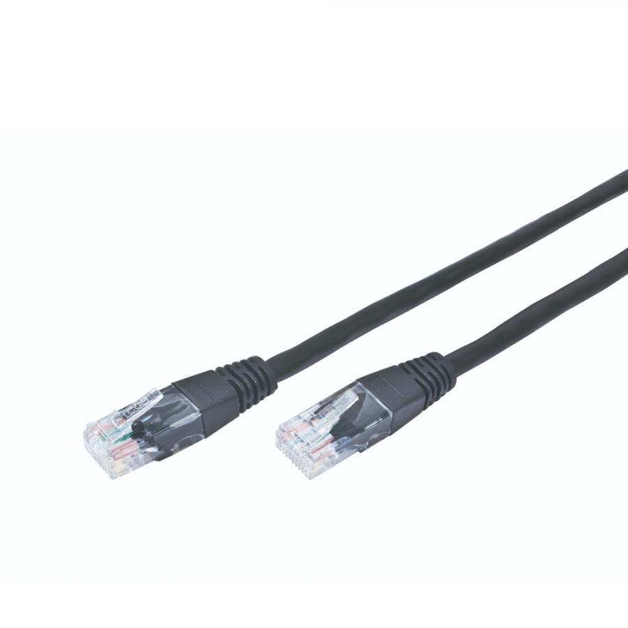 CABLEXPERT UTP PATCH CORD CAT5e BLACK 1M