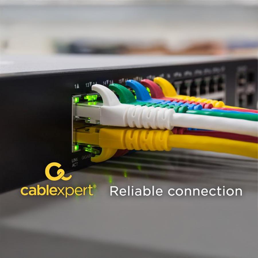 CABLEXPERT S/FTP Cat. 6A LSZH PATCH CORD YELLOW 0.25M