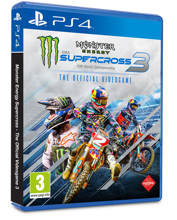 Monster Energy Supercross The Official Videogame 3 PS4 NEW
