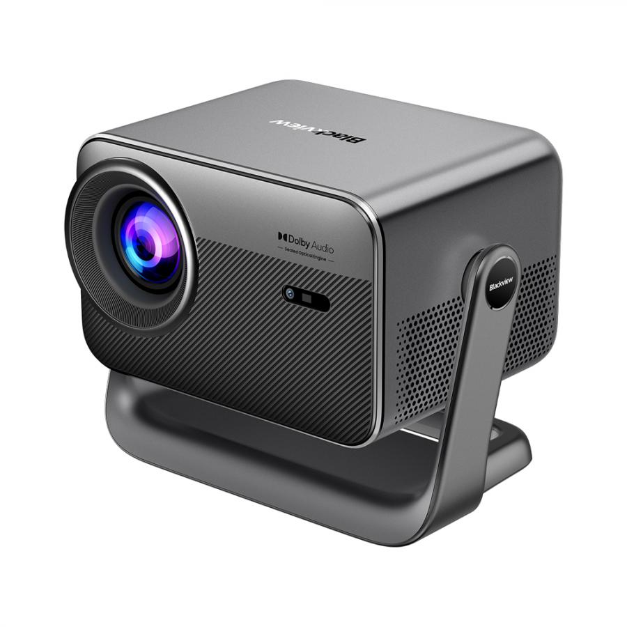 BLACKVIEW WIFI BT PROJECTOR 1000 ANSI LUMENS HDR10 1080P SPACE SILVER
