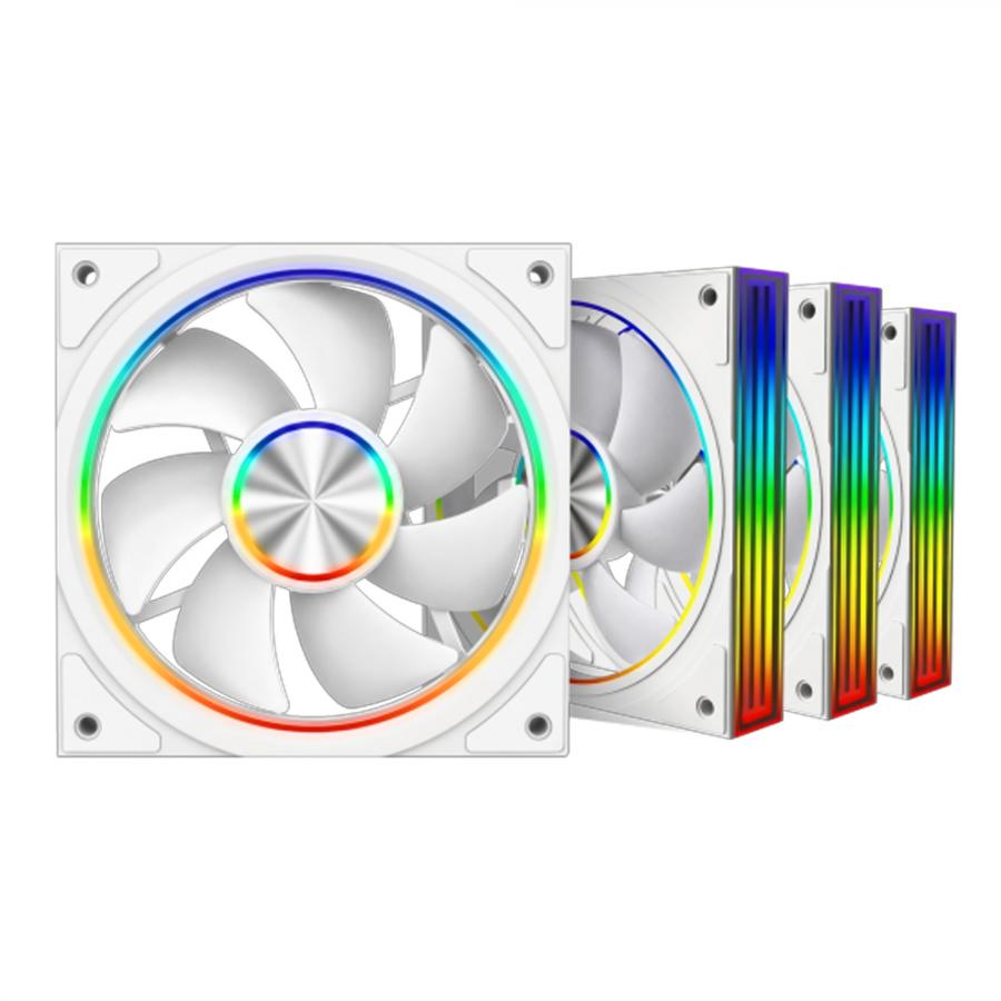 ARMAGGEDDON ARGB PC FAN KIT 8000 PWM 120-V FORWARD WHITE