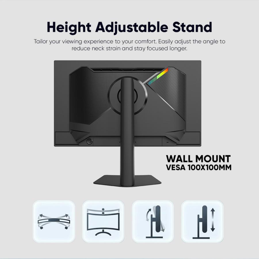 ARMAGGEDDON 27' QD-OLED FLAT MONITOR PIXXEL+ 280HZ SRGB G-SYNC BLACK