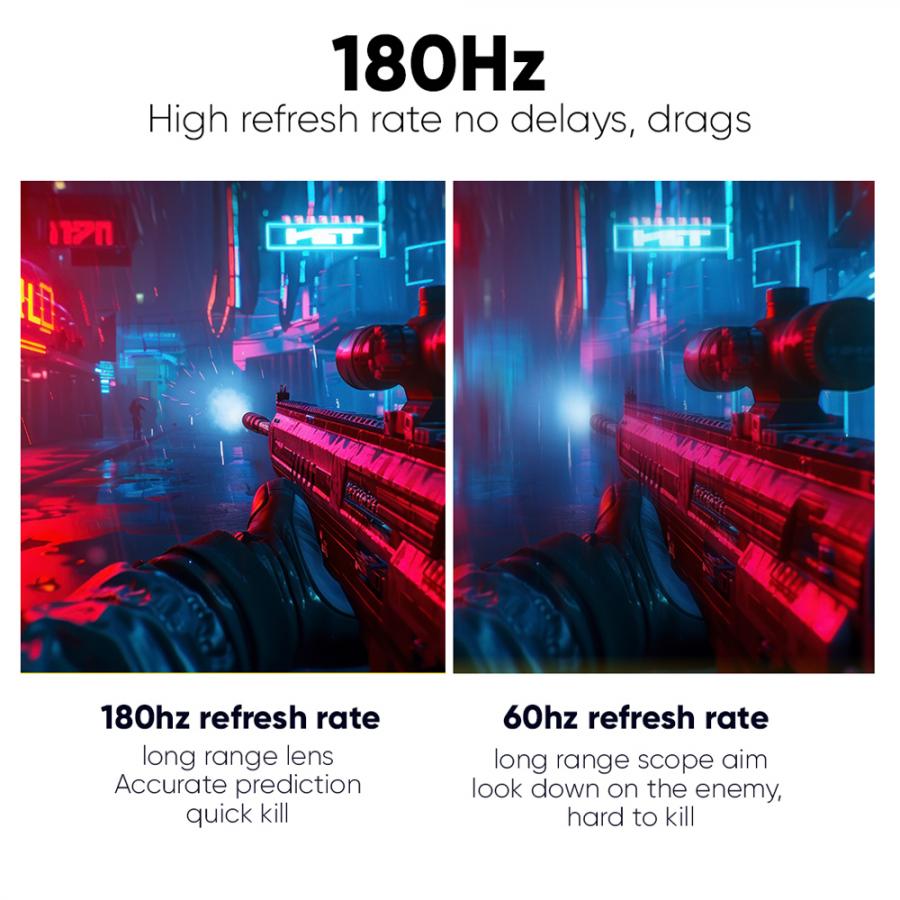 ARMAGGEDDON 32' 2K WQHD MONITOR PIXXEL+ 180HZ AMD FREE SYNC BLACK