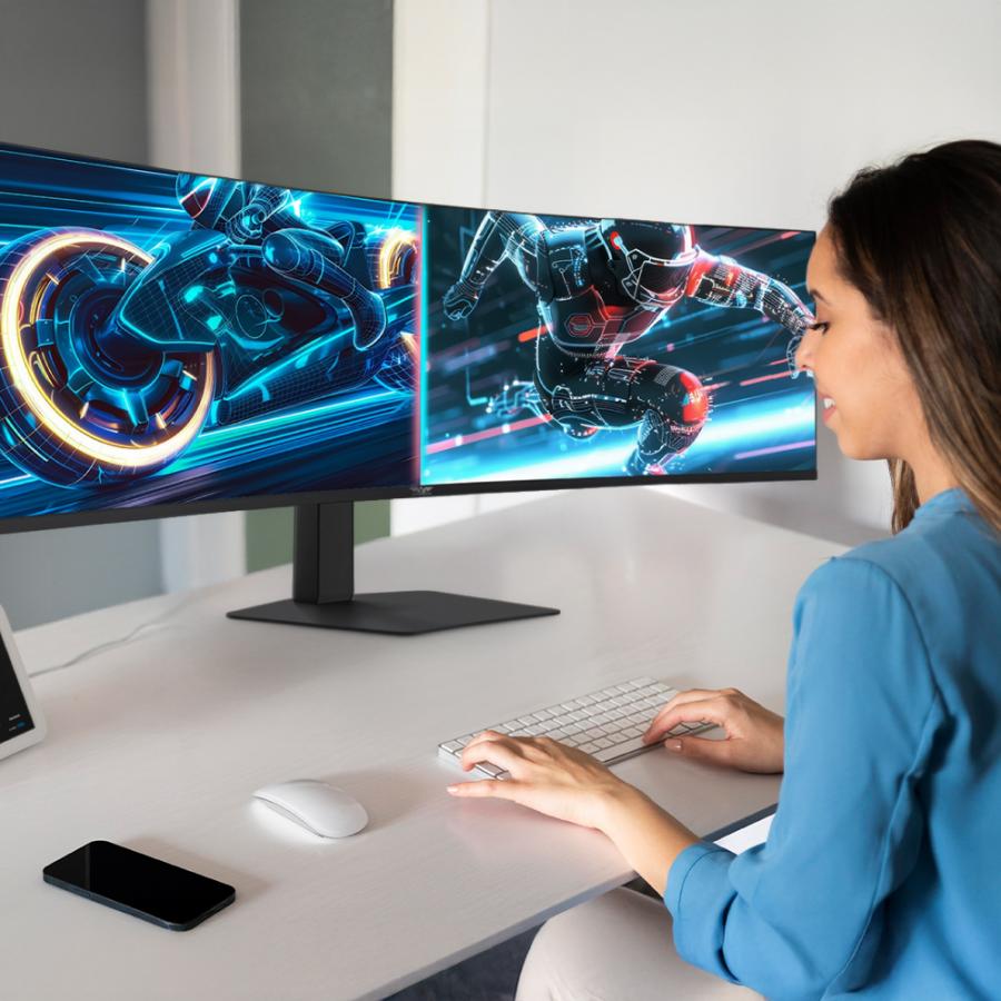 ARMAGGEDDON 49' DQHD 5K CURVED MONITOR PIXXEL+ 165HZ G-SYNC TYPE-C 65W BLACK
