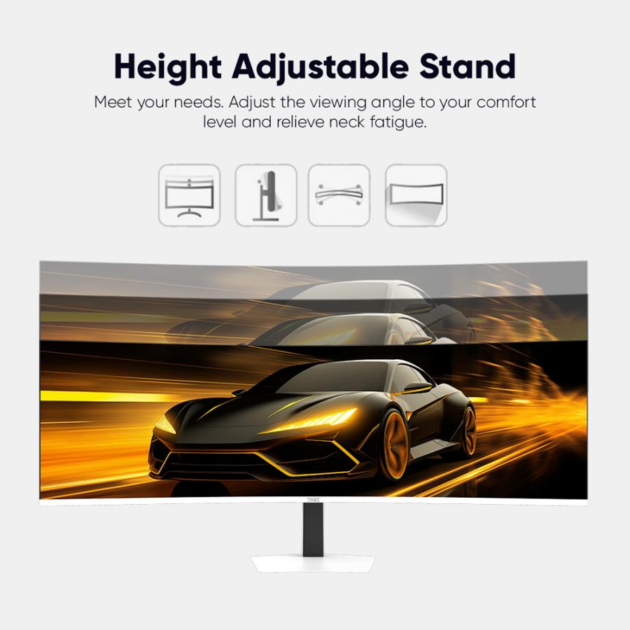 ARMAGGEDDON 49' DQHD 5K CURVED MONITOR PIXXEL+ 165HZ G-SYNC TYPE-C 65W WHITE