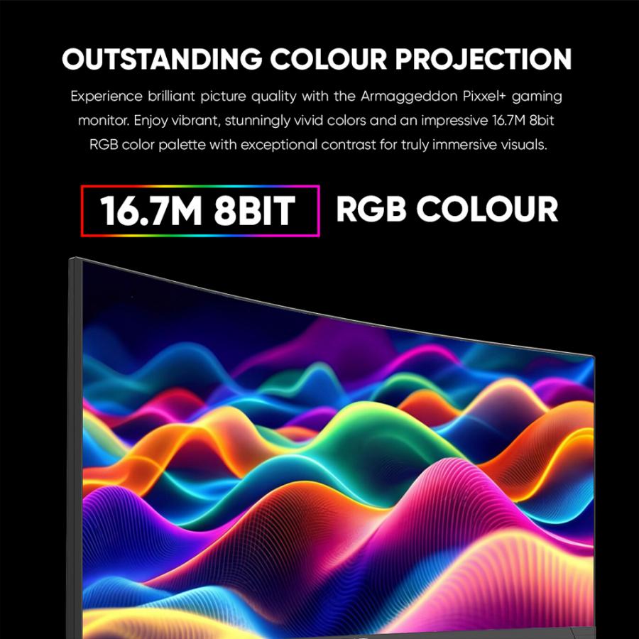 ARMAGGEDDON CURVED R1800 GAMING MONITOR PIXXEL+ 30' 200HZ BLACK