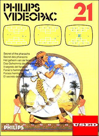 Philips Videopac 21 Secret of the Pharaos Philips G7000 USED