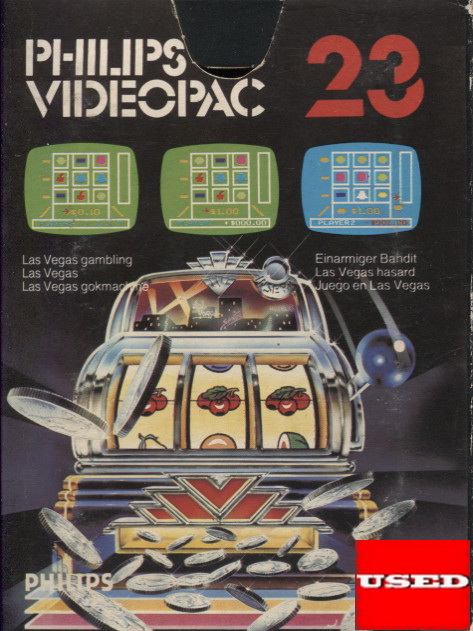 Philips Videopac 23 Las Vegas Gambling Philips G7000 USED