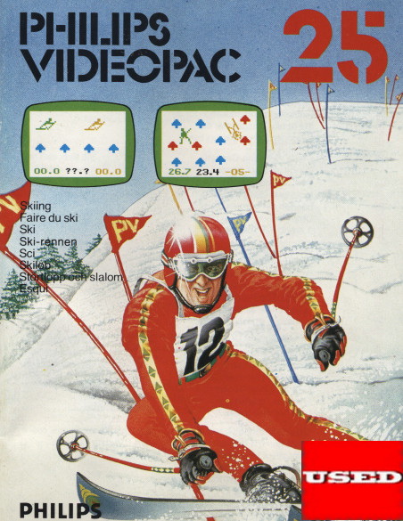 Philips Videopac 25 Skiing Philips G7000 USED