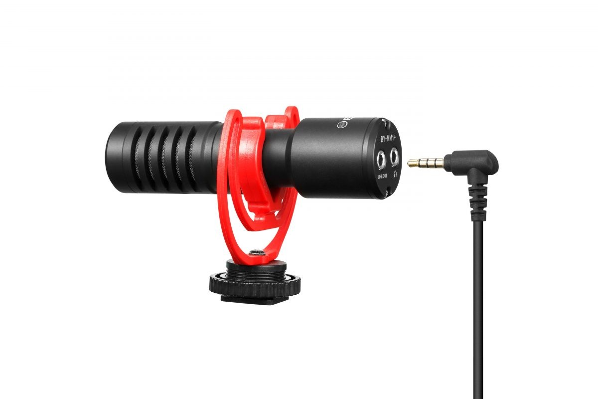 BOYA BY-MM1+ shotgun mic Universal Mini Shotgun Mic 3.5mm for camera, phone, laptop improved signal
