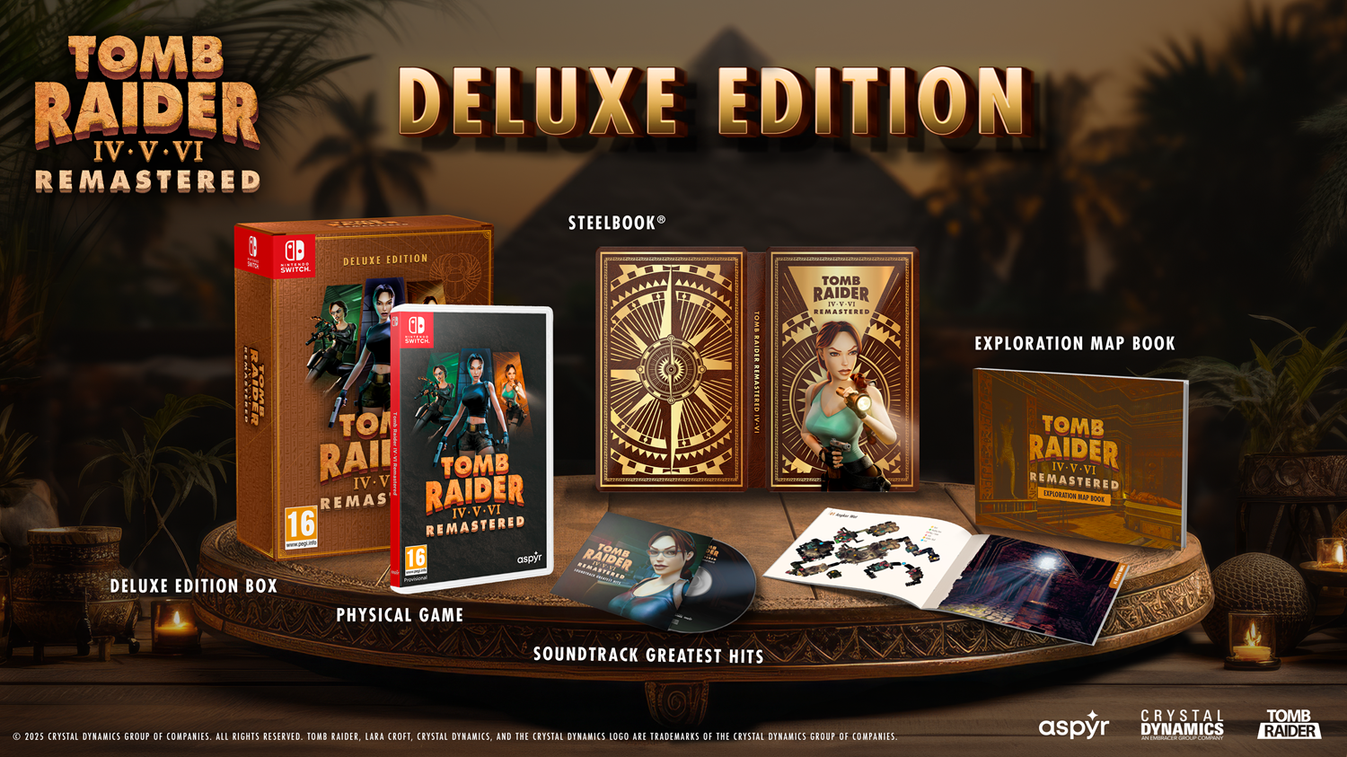 Tomb Raider IV-VI  Remastered Starring Lara Croft  Deluxe Edition  Nintendo Switch NEW 