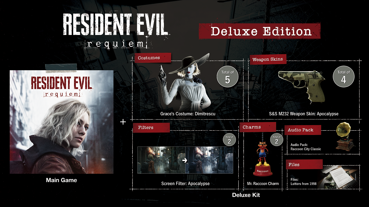 Resident Evil 9 Requiem Deluxe Steelbook Edition Nintendo Switch 2 NEW (Game-Key Card)