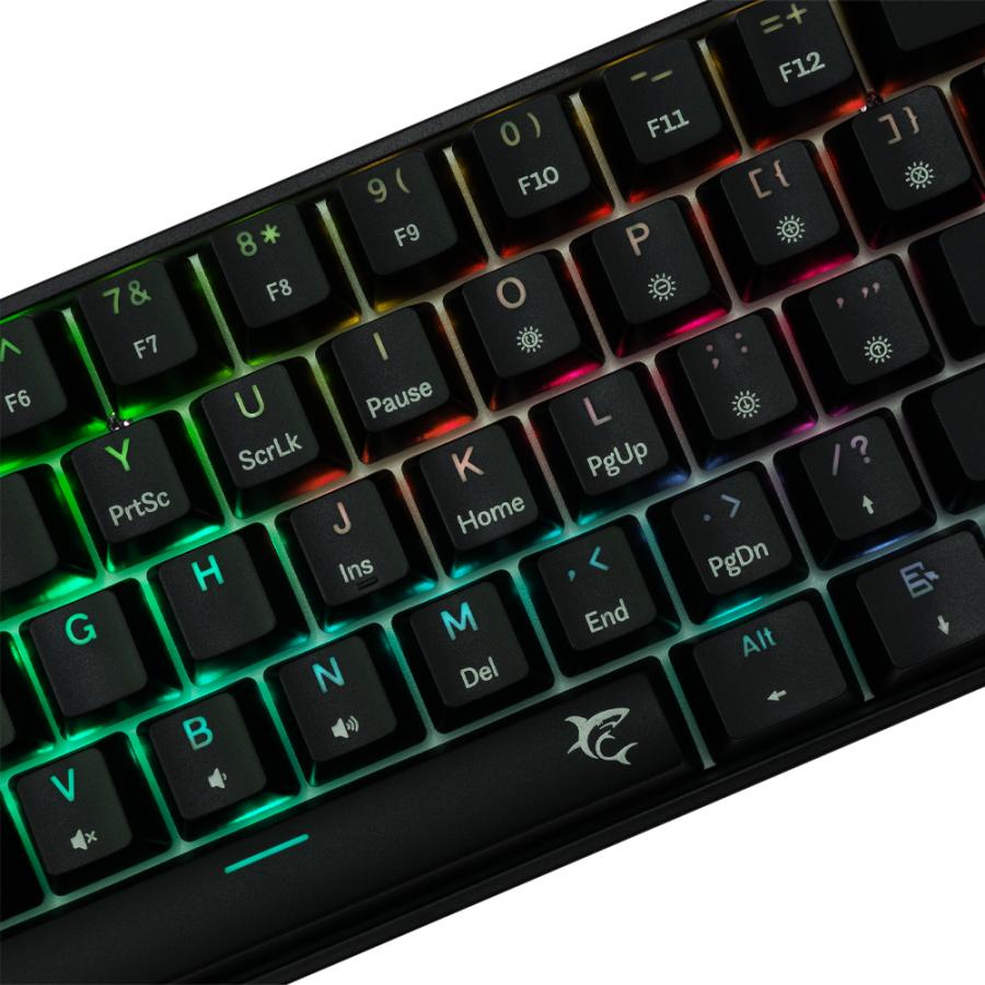 WHITE SHARK GK-004131 SHINOBI-2 MECH KEYBOARD BLACK US BROWN SWITCHES