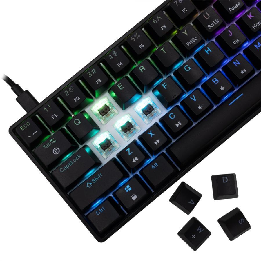 WHITE SHARK GK-004131 SHINOBI-2 MECH KEYBOARD BLACK US BROWN SWITCHES