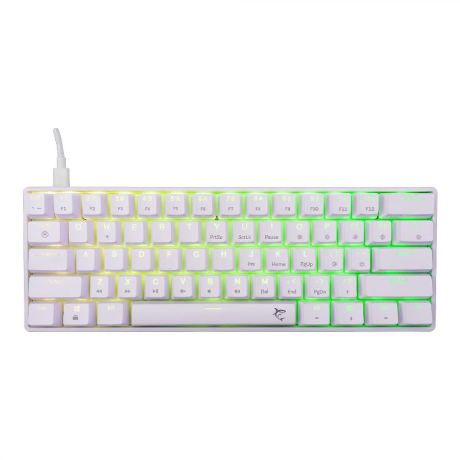WHITE SHARK GK-004231 SHINOBI-2 MECH KEYBOARD WHITE US BROWN SWITCHES