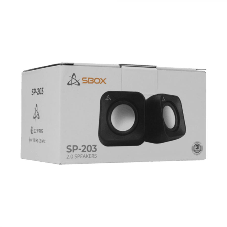 SBOX 2.0 SPEAKERS 2x2.2W BLACK