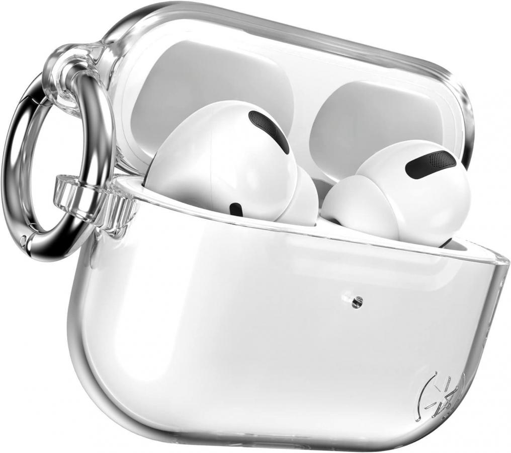 SPECK CASE (150229-3131) FOR AIRPODS PRO (1ST & 2ND GEN) PRESIDIO CLEAR (CLEAR/BRIGHT SILVER)