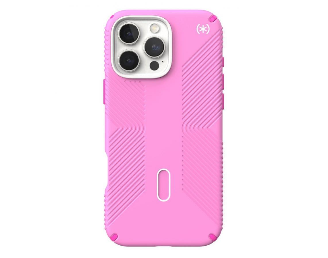 SPECK IPHONE 16 PRO MAX CASE (150725-3249) PRESIDIO PRO GRIP + CLICKLOCK ( TRUE PINK/SHOCKING PINK)