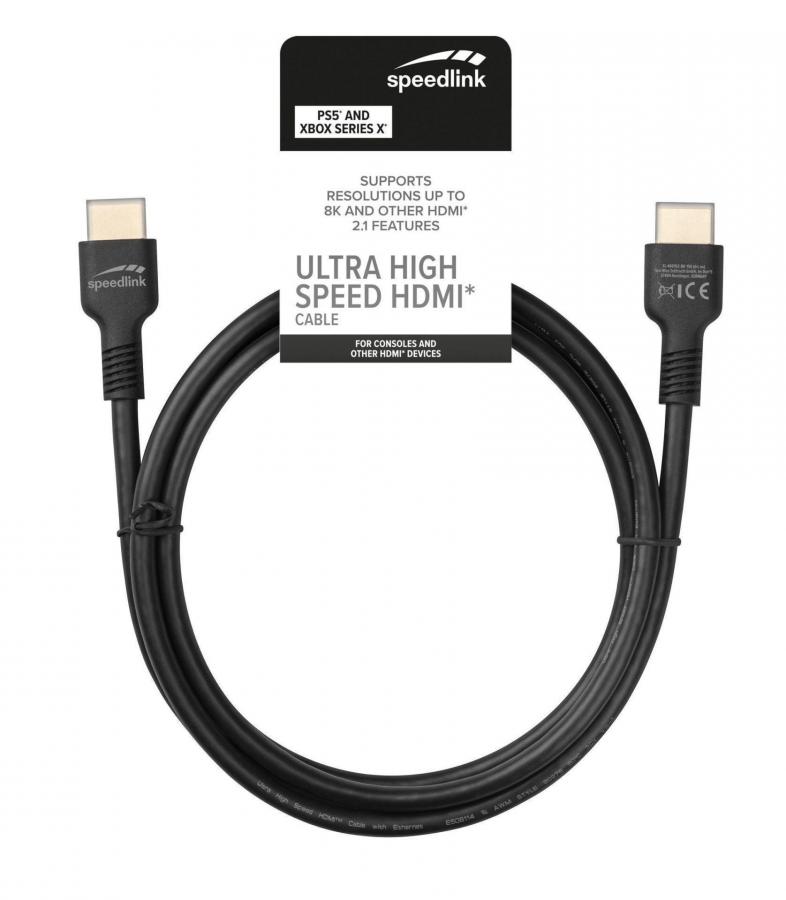 SPEEDLINK SL-460102-BK-150, ULTRA HIGH SPEED HDMI CABLE ( 1.5M)  FOR PS5, XBOX SERIES X,