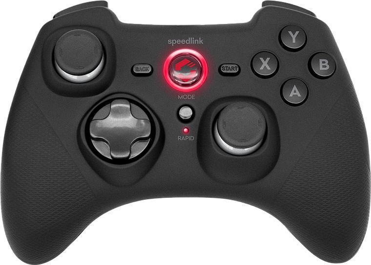 SPEEDLINK SL-650110-BK, RAIT GAMEPAD - WIRELESS - FOR PC/PS3/SWITCH/OLED, RUBBER-BLACK