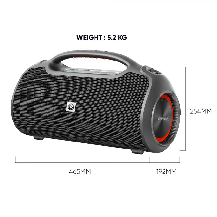 SONICGEAR BT5.3 PORTABLE SPEAKER RMS 120W BLACK