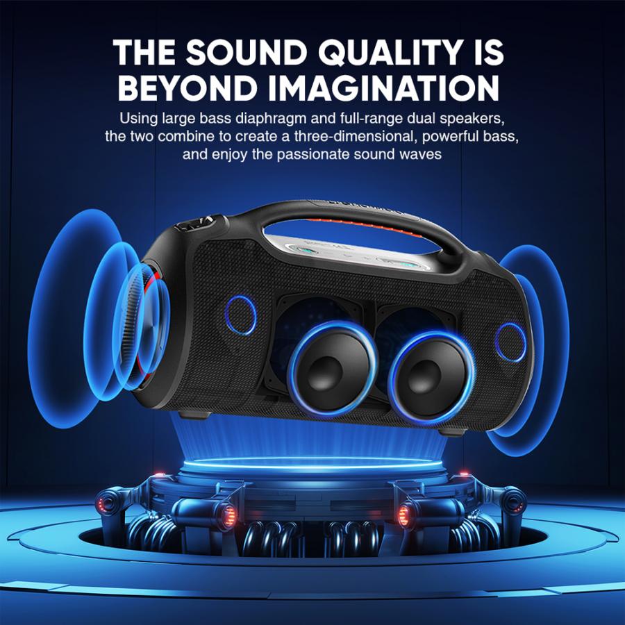SONICGEAR BT5.3 PORTABLE SPEAKER RMS 120W BLACK