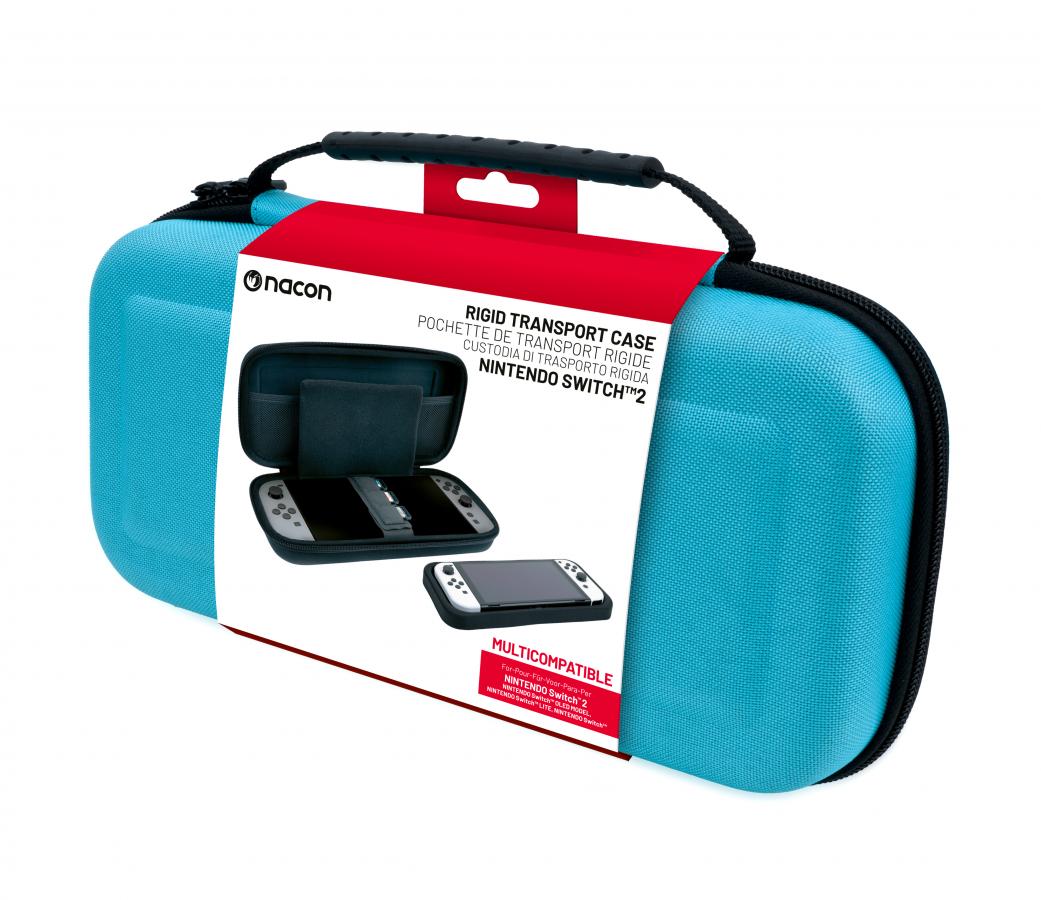 Nacon  Travel Pouch Rigid Transport Case For Nintendo Switch 2 Blue   ( MultiCompatible w/all Switch models)