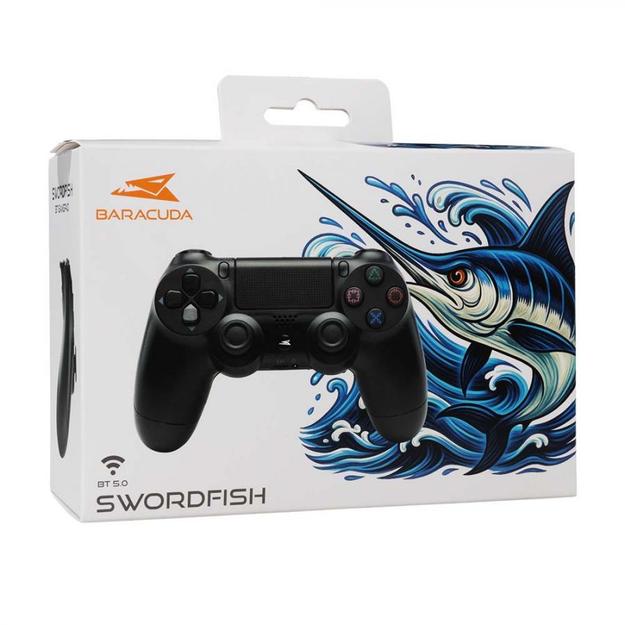BARACUDA BT5.0 GAMEPAD BGP-021 SWORDFISH FOR PS4/PS3/PC/IOS/ANDROID BLACK