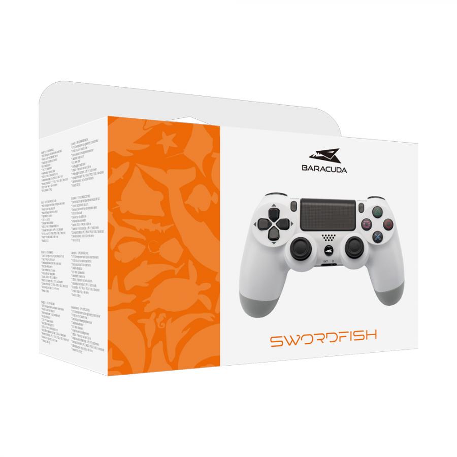 BARACUDA BT5.0 GAMEPAD BGP-021 SWORDFISH FOR PS4/PS3/PC/IOS/ANDROID WHITE