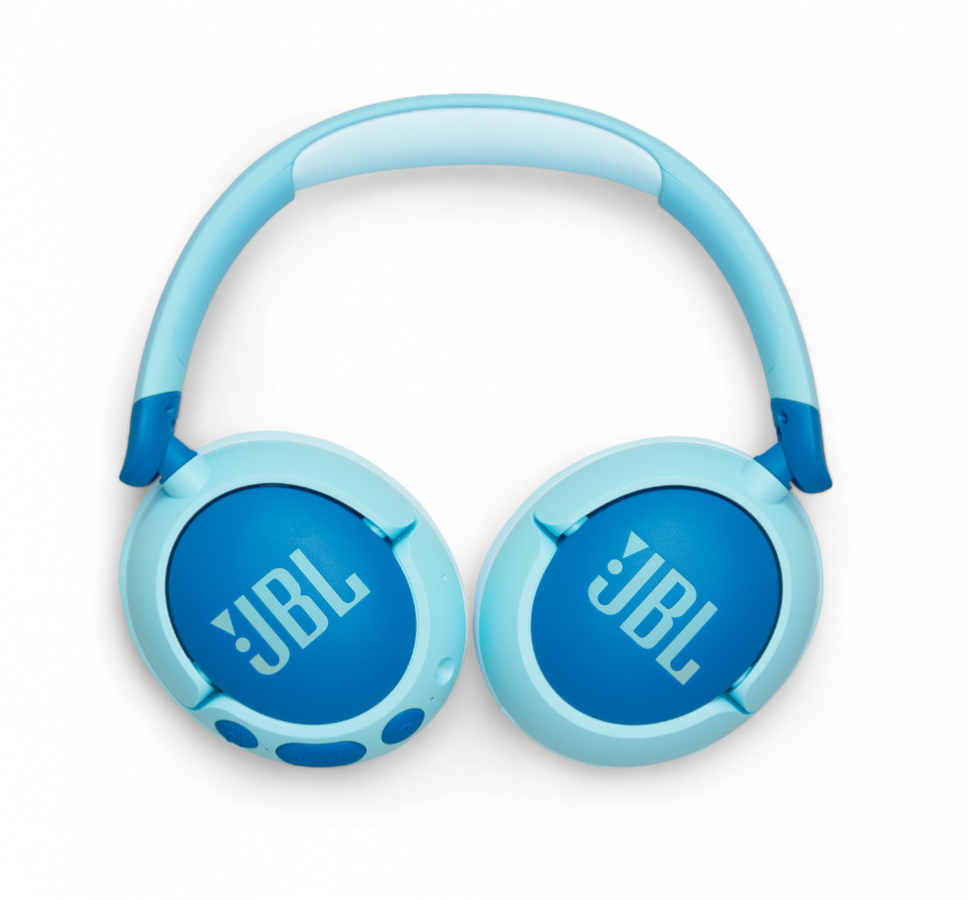 JBL Junior 470NC, Over-Ear Bluetooth Kids Headphones, Safe Sound (Blue)