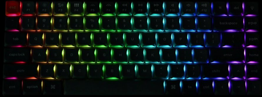 Keychron K8 V2 (K8X-J3) QMK Wireless Mechanical Keyboard Brown Switch HotSwap RGB 80% US Lay Alum