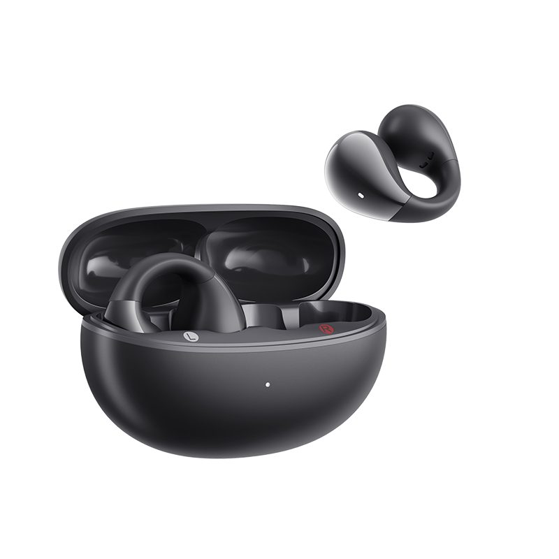 QCY Crossky C30S Black (QT33S) Open Ear BT6.0 LDAC/AAC/SBC Earbuds 40h Call noise AI cancelation Dua