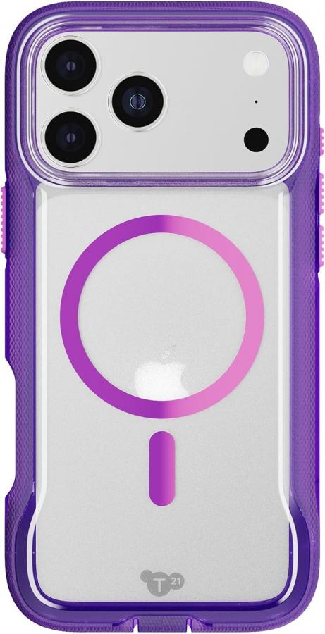 TECH21 IPHONE 17 PRO MAX CASE (T21-11440) EVOPRO W/MAGSAFE KINDERED PURPLE/CYBER PINK