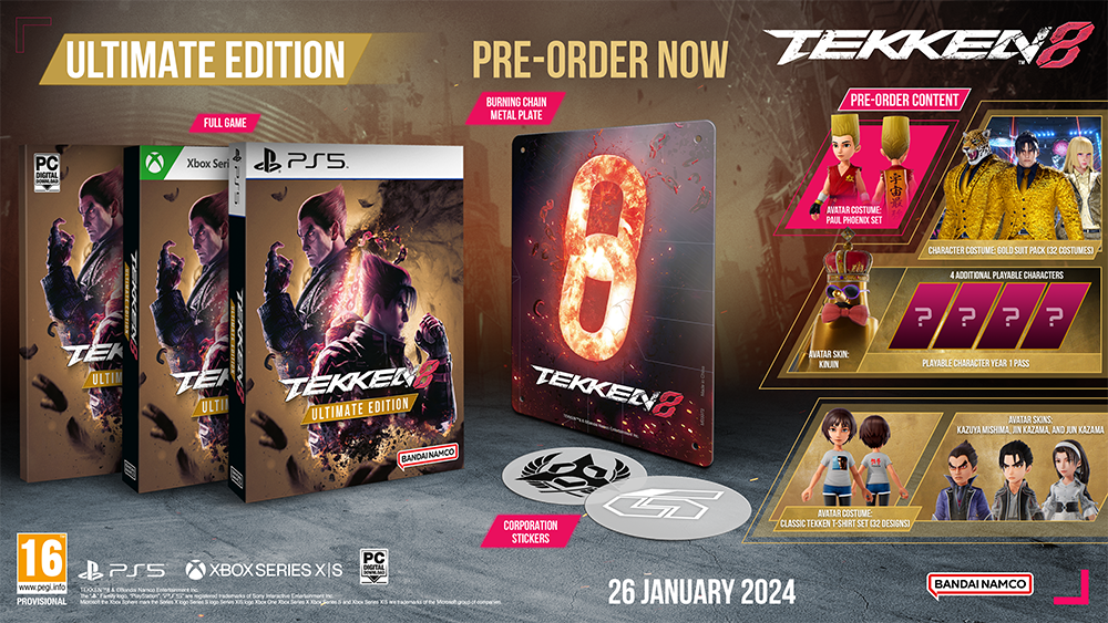 Tekken 8  Ultimate  Edition  PC  NEW 