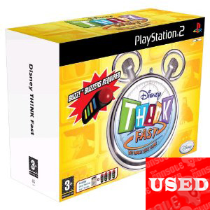 Disney Think Fast + Buzzers PS2 NEW