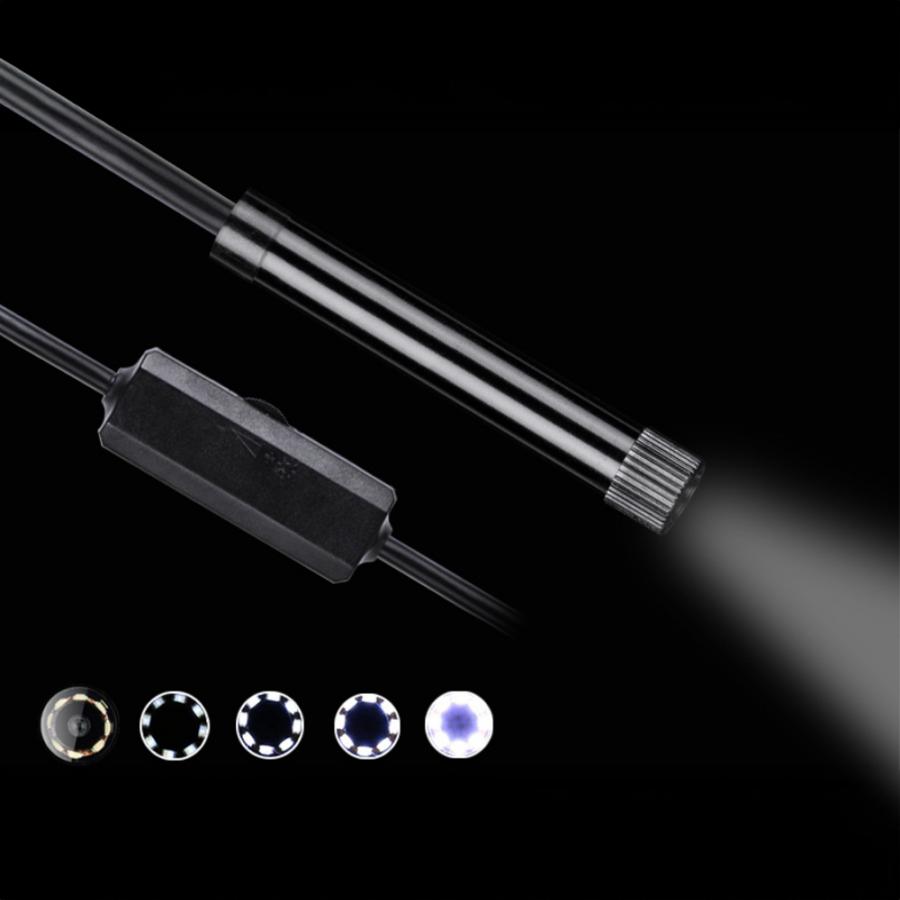 TRACER ENDOSCOPE 8MM LED WIFI CAMERA HARDWIRE 5M BLACK