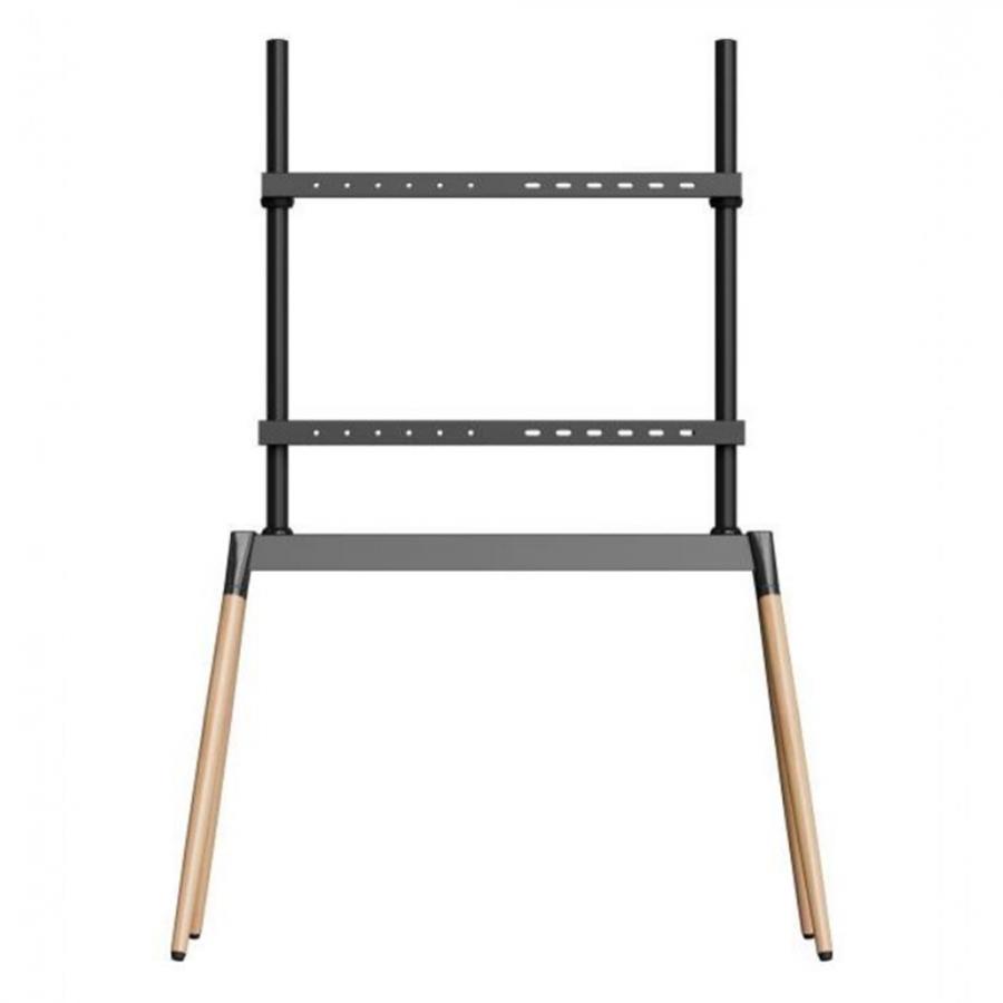 GEMBIRD TV FLOOR STAND 55'-86' BLACK/WOOD MAX VESA 600x400