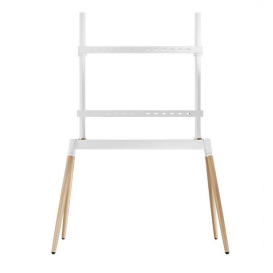GEMBIRD TV FLOOR STAND 55'-86' WHITE/WOOD MAX VESA 600x400