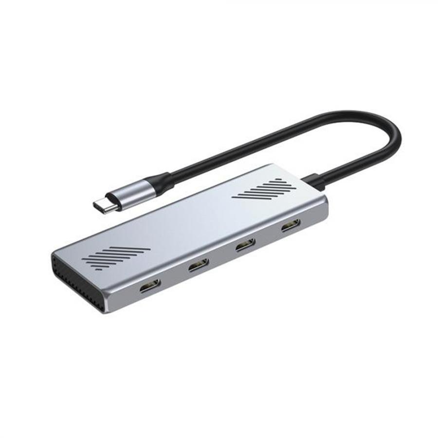 GEMBIRD 4-PORT USB-C 3.2 GEN2 TYPE-C HUB SILVER