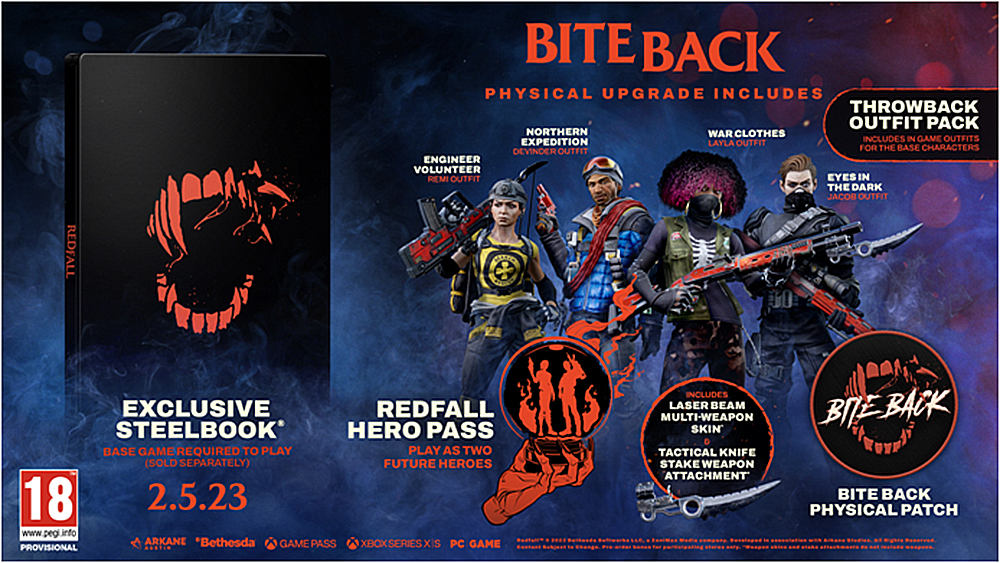 Redfall  Bite Back Upgrade Steelbook  XBOX SERIES X  NEW 