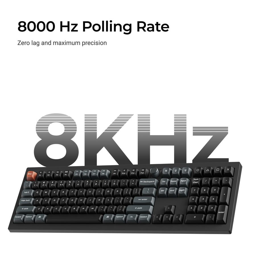 Keychron V6 Ultra (V6U-D3) QMK/VIA Wireless Custom Mechanical Keyboard Brown Switch RGB 100% US
