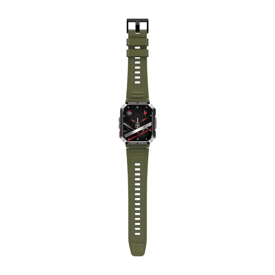 BLACKVIEW MULTI-FUNCTION SMARTWATCH WITH FLASHLIGHT COMPASS BT CALL & HEALTH MANAGEMENT GREEN