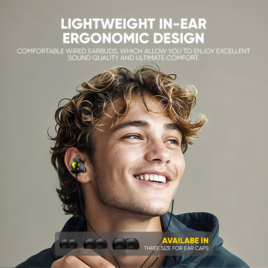 ARMAGGEDDON DUAL MICROPHONE TYPE-C GAMING EARPHONE WASP5 BLACK