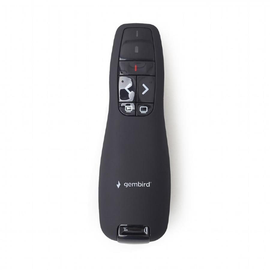 GEMBIRD WIRELESS PRESENTER WITH LASER POINTER BLACK