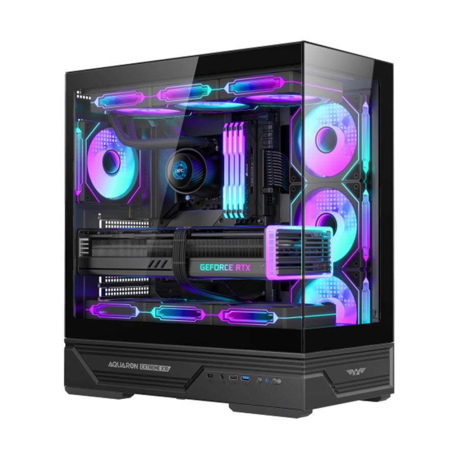 ARMAGGEDDON GAMING FULL ATX PC CASE AQUARON XTREME X10 BLACK