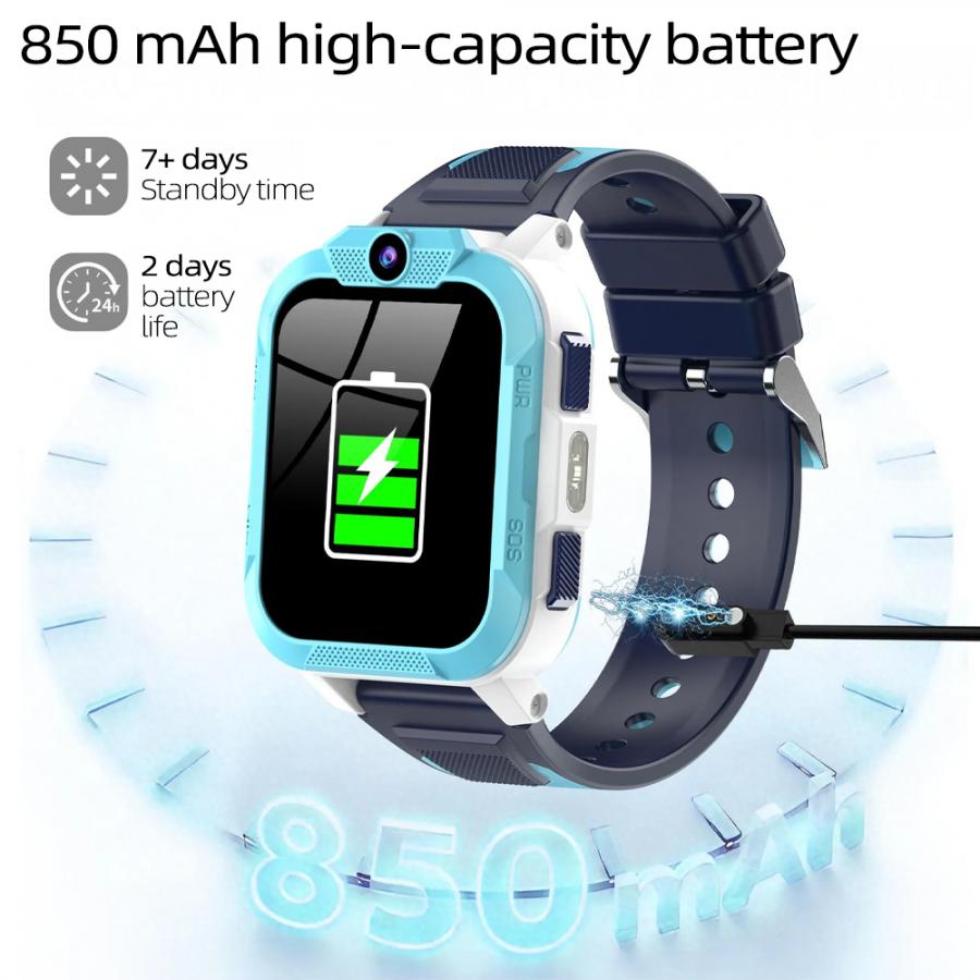 BLACKVIEW 4G KID WIFI WATERPROOF IP68 SMARTWATCH WITH LANYARD BLUE