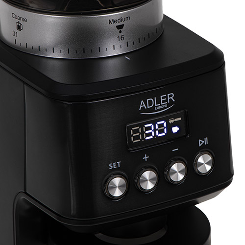 ADLER BURR COFFEE GRINDER 180W BLACK